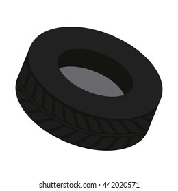 Wheel icon. transportation design. vector graphic