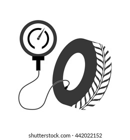 Wheel icon. transportation design. vector graphic