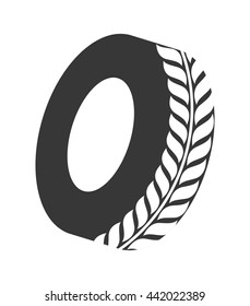 Wheel icon. transportation design. vector graphic
