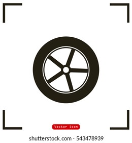 Wheel Icon Vector