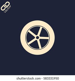 Wheel Icon Vector