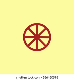 Wheel icon vector