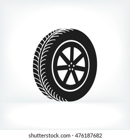 wheel icon, vector best flat icon, EPS