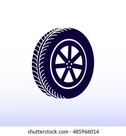wheel icon, vector best flat icon, EPS