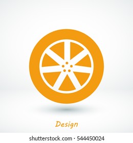 wheel icon, vector best flat icon, EPS