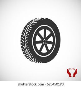 wheel icon, vector best flat icon, EPS