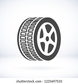 wheel icon. Vector  Eps 10 