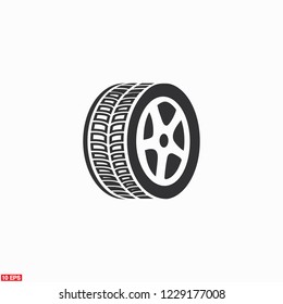 wheel icon. Vector  Eps 10 