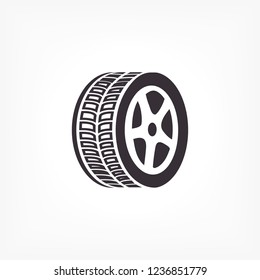 wheel icon. Vector  Eps 10 