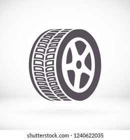 wheel icon. Vector  Eps 10 