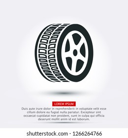 wheel icon. Vector  Eps 10 