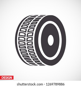wheel icon. Vector  Eps 10 