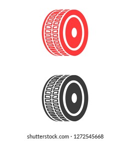 wheel icon. Vector  Eps 10 