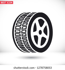 wheel icon. Vector  Eps 10 