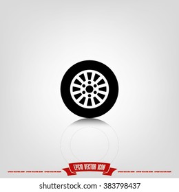 wheel icon vector graphics