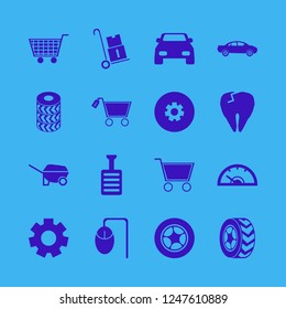 wheel icon. wheel vector icons set car wheels, car wheel, computer mouse and pedal
