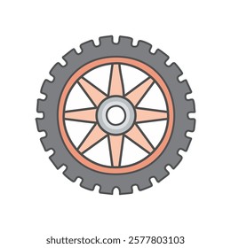 Wheel icon vector illustration design