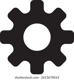 Wheel icon vector illustration. Three gear on isolated background. Cogwheel sign concept.