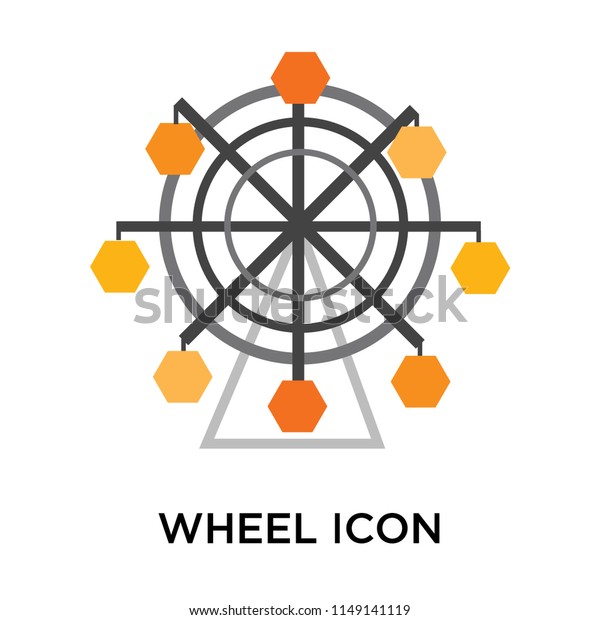 Wheel icon vector isolated\
on white background for your web and mobile app design, Wheel logo\
concept