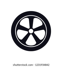 Wheel icon vector logo trendy