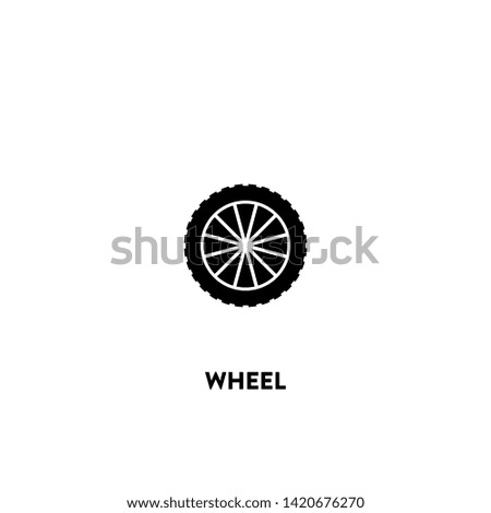 wheel icon vector. wheel sign on white background. wheel icon for web and app
