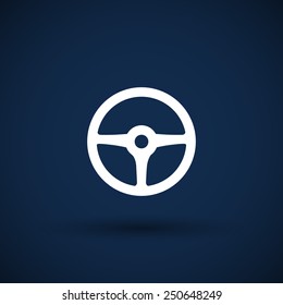 wheel icon vector steering car circle vehicle