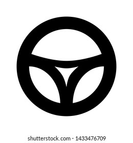 Wheel icon vector. steering wheel sign illustration.
