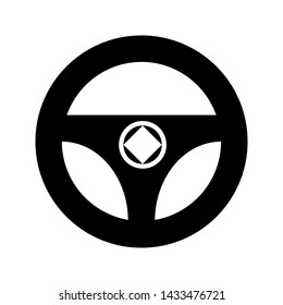 Wheel icon vector. steering wheel sign illustration.