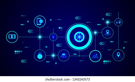 wheel icon. From Web set