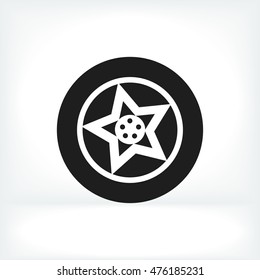 wheel icons, vector best flat icon, EPS