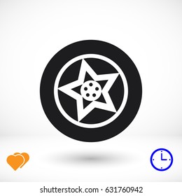 wheel icons, vector best flat icon, EPS