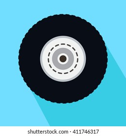 Wheel Icon.Vector Illustration 