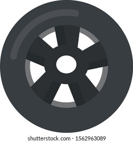 Wheel, illustration, vector on white background.