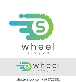 Wheel Initial Letter S Logo Design Stock Vector (Royalty Free ...