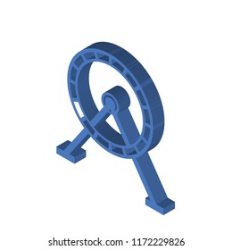 Wheel isometric left top view 3D icon