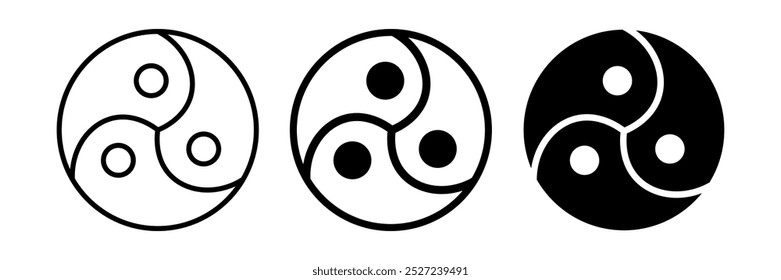 wheel of joy or gankyil symbol