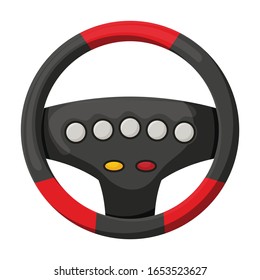 Wheel of joystick vector icon.Cartoon vector icon isolated on white background wheel of joystick .