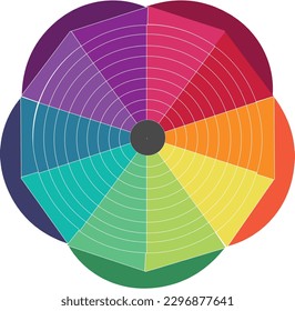 Wheel of life infographics for business concept. Can be used for presentations banner, workflow layout, process diagram, flow chart, infographic