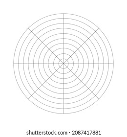 Wheel of life template. Circle diagram of lifestyle balance with 8 segments. Popular coaching tool in wellbeing practice isolated on white background. Vector graphic illustration.