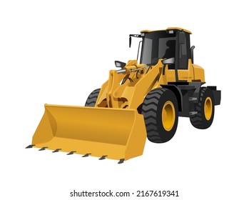 wheel loader construction high vector