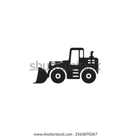 wheel loader icon symbol sign vector
