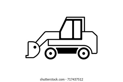 Wheel loader illustration