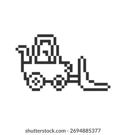Cargador de ruedas Retro Pixel Art