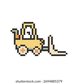 Cargador de ruedas Retro Pixel Art