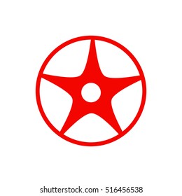 wheel logo design, motor logo design