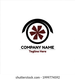 wheel logo image with a flower-like framework suitable for bicycle shop logos, green transportation industry, sustainable energy, environmentally friendly energy, electric motorcycle shops, and so on