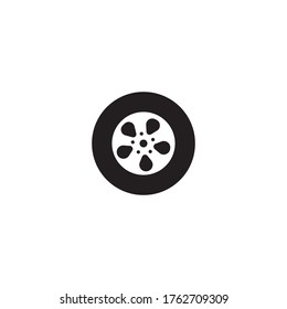 wheel logo vector illustration design background