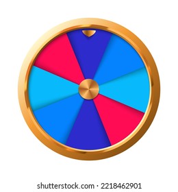 Wheel of luck or fortune illustration. Vector illustration. Online casino background.