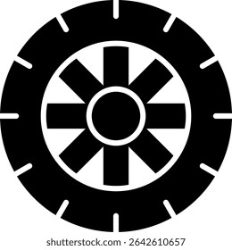 Vector de diseño de iconos Nuevos de la rueda