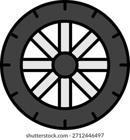 Vector de diseño de iconos Nuevos de la rueda